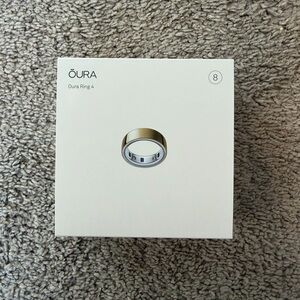 Oura Ring 4, Premium Gold, Size 8